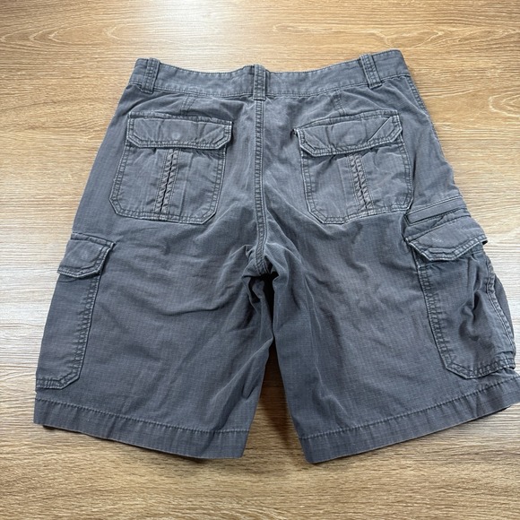 Eddie Bauer Men's Gray Cargo Shorts Size 34 Cotton Utility Outdoor Casual Summer - Picture 8 of 8